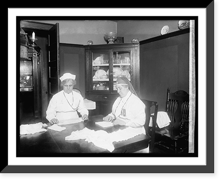 Historic Framed Print, Am. Red Cross, R.I. Ave. unit,  17-7/8" x 21-7/8"