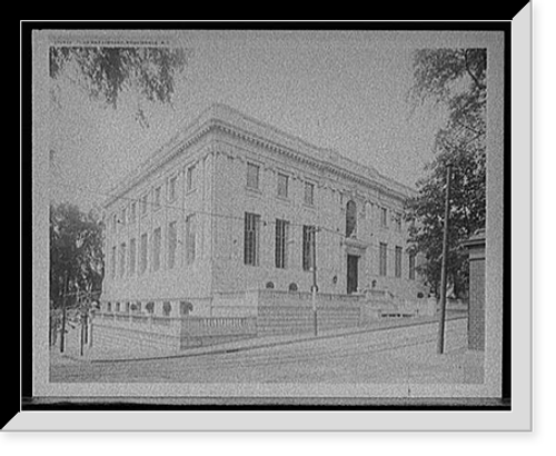 Historic Framed Print, John Hay Library, Providence, R.I.,  17-7/8" x 21-7/8"