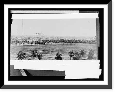 Panorama of Wash., 1865 Patent Office, Antique Wall Art