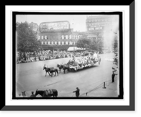 Historic Framed Print, [Preparedness parade, Wash., D.C., 1916] - 6,  17-7/8" x 21-7/8"