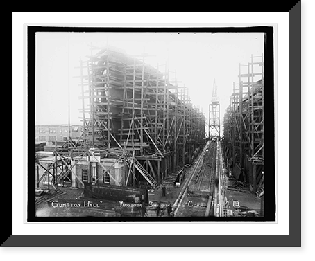 Gunston Hall, Virginia Shipbuilding Corps., Feb. 14, ' 19, Antique Wall Art