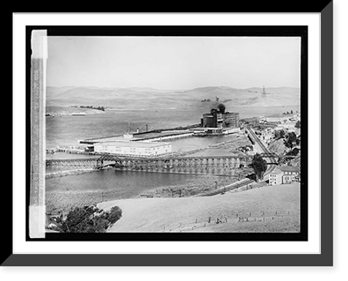 Historic Framed Print, Plant of the Cal. & Hawaiian Sugar Ref. Co., Crockett, Cal.,  17-7/8" x 21-7/8"
