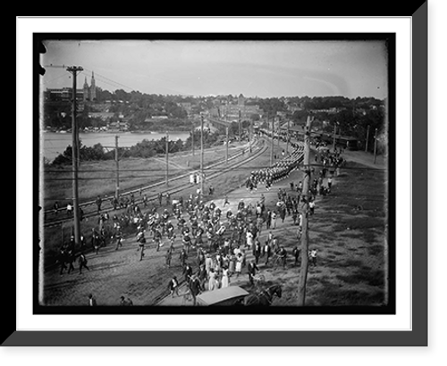 Historic Framed Print, [Admiral Schley's funeral 1912],  17-7/8" x 21-7/8"