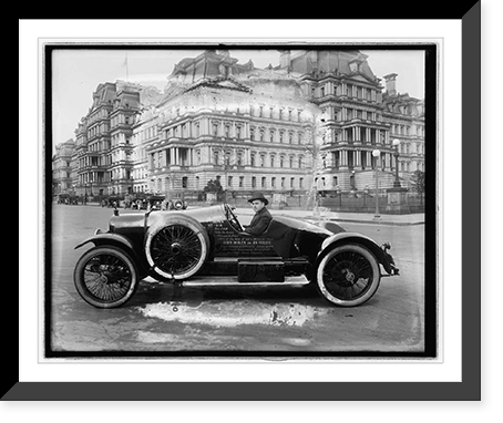 Hudson Super Six car in front of State, War and Navy building, Washington, D.C, Vintage Wall Art