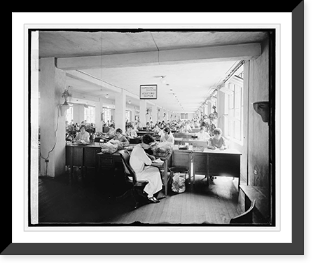 Historic Framed Print, Computing Division, solider's bonus,  17-7/8" x 21-7/8"