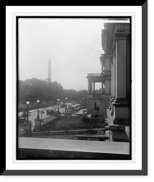 Historic Framed Print, Monument from State War & Navy, [Washington, D.C.],  17-7/8" x 21-7/8"