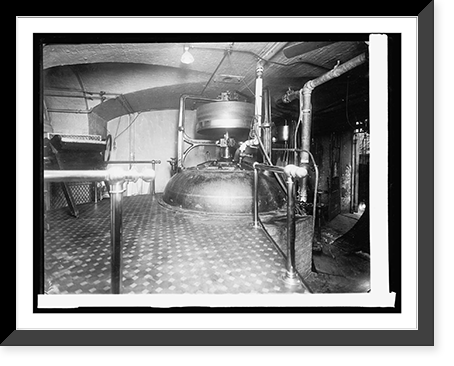 Historic Framed Print, Treasury Dept. Ofc. Comptroller of Currency, Macerator for destroying old and mutilated,  17-7/8" x 21-7/8"