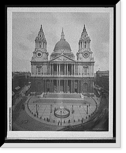 Historic Framed Print, St. Paul's Cathedral,  17-7/8" x 21-7/8"