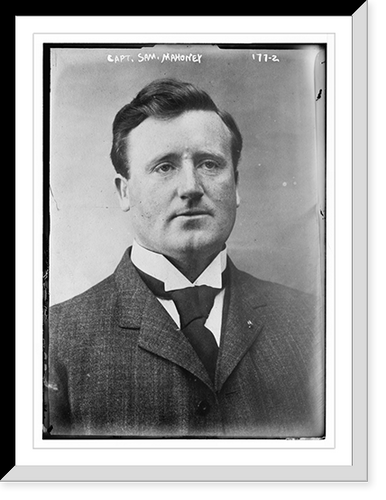 Capt. Sam Mahoney, portrait bust Classic, Antique Print