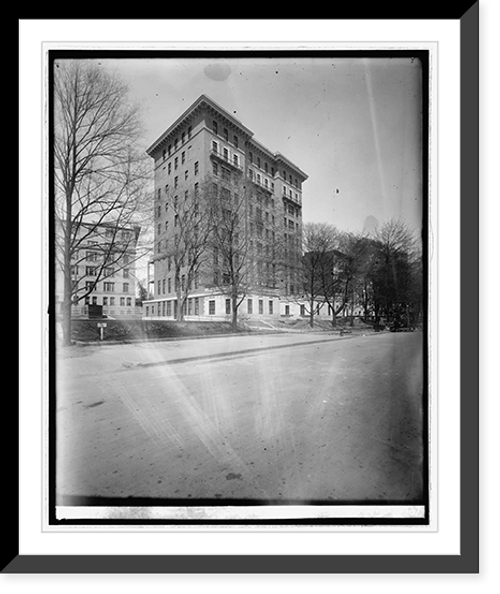 Historic Framed Print, Emergency Hospital, [Washington, D.C.], new bldg.,  17-7/8" x 21-7/8"