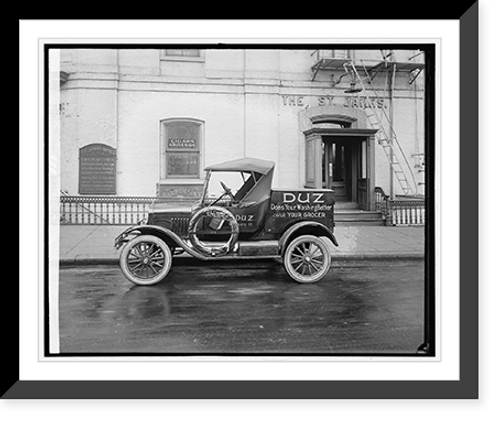 Historic Framed Print, Ford Motor Co. Duz delivery car,  17-7/8" x 21-7/8"