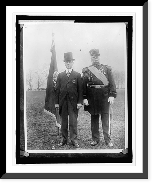 Historic Framed Print, Newton D. Baker & Gen'l Hugh T. Scott,  17-7/8" x 21-7/8"