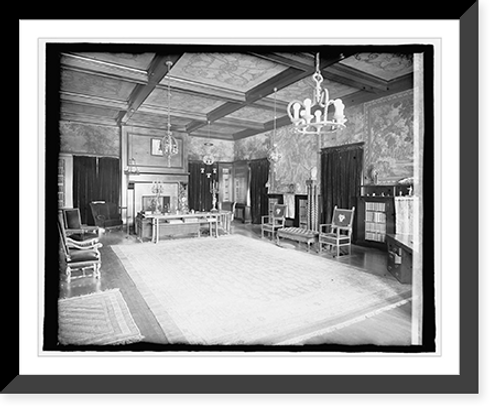 Historic Framed Print, Mexican Embassy, [Washington, D.C.], drawing room,  17-7/8" x 21-7/8"