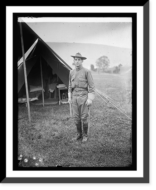 Historic Framed Print, Lieut. Landis, Signal Corps.,  17-7/8" x 21-7/8"
