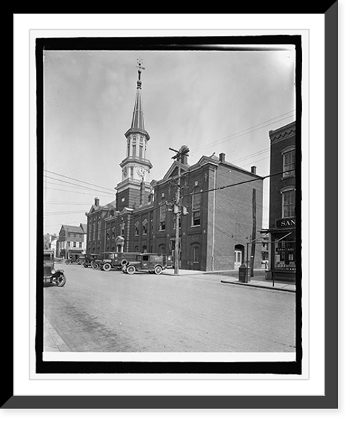 Historic Framed Print, Keefer, Market House, Alexandria, Va.,  17-7/8" x 21-7/8"