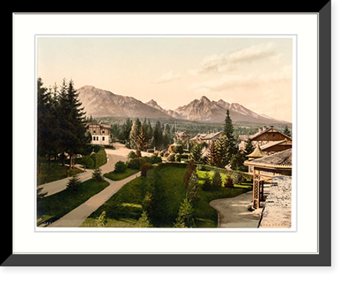 Historic Framed Print, Bad Unter Schmecks Tatra Austro-Hungary,  17-7/8" x 21-7/8"