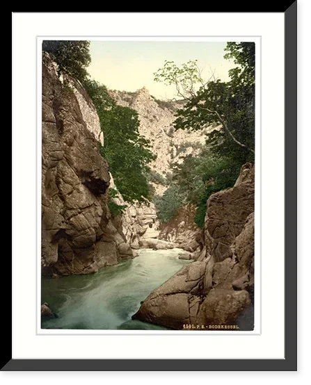 Antique Photochrom - Bodekessel Hartz Germany - Vintage Wall Art Gift