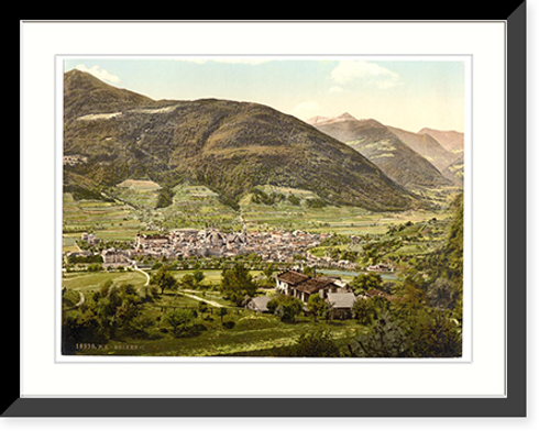 Historic Framed Print, Brixen general view I Tyrol Austro-Hungary,  17-7/8" x 21-7/8"