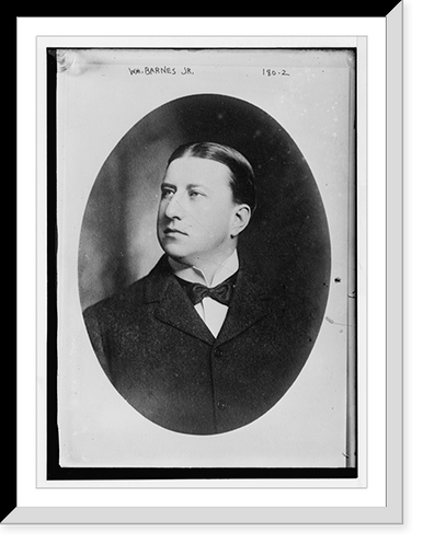 Wm. Barnes, Jr., cameo portrait, Antique Print