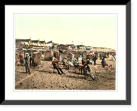 Historic Framed Print, The chalets II. Westerland Sylt Schleswig-Holstein Germany,  17-7/8" x 21-7/8"