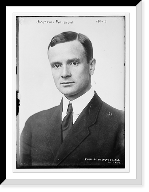 Historic Framed Print, Jos. Medill Patterson, portrait bust, Moffett Studio, Chicago.Moffett Studio,  17-7/8" x 21-7/8"