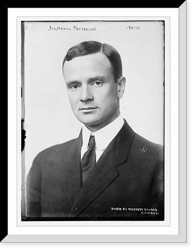 Jos. Medill Patterson, portrait bust, Moffett Studio, Chicago.Moffett Studio, Vintage Poster