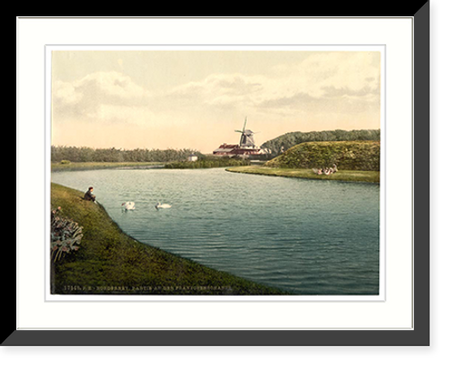 Historic Framed Print, The Franzosenschanze Norderney Germany,  17-7/8" x 21-7/8"