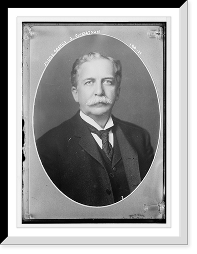 Judge Garret J. Garretson, cameo portrait, Pach Bros..Pach Bros. Classic, Antique Poster