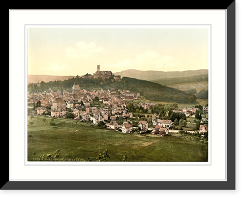 Historic Framed Print, Konigstein in the Taunus Frankfort on Main (i.e. Frankfurt am Main) Germany,  17-7/8" x 21-7/8"