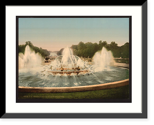 Historic Framed Print, The Latone Basin II Versailles France,  17-7/8" x 21-7/8"