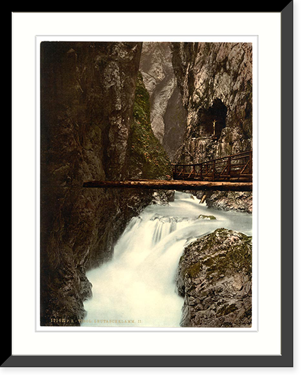 Historic Framed Print, Leutaschklamm II Upper Bavaria Germany,  17-7/8" x 21-7/8"