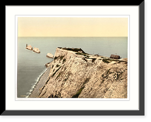Historic Framed Print, The Needles II. Isle of Wight England,  17-7/8" x 21-7/8"