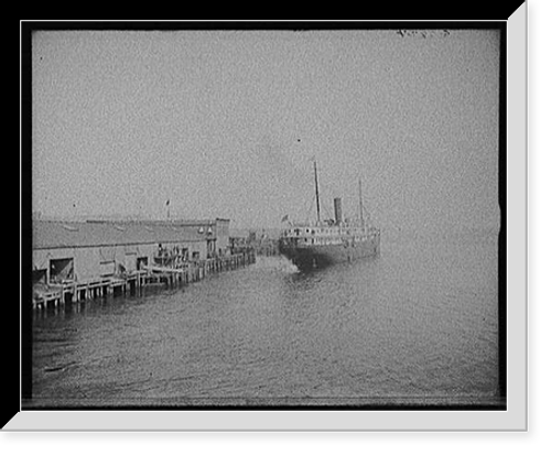 Historic Framed Print, [Str. Arapahoe, Clyde Line, docks, Jacksonville, Fla.] - 2,  17-7/8" x 21-7/8"