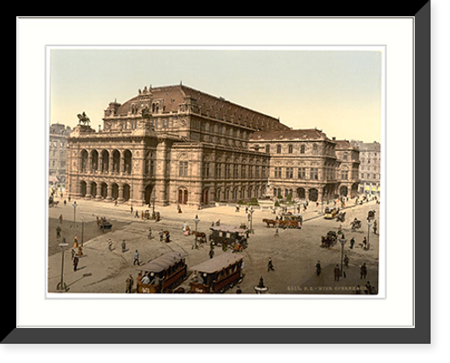 Historic Framed Print, The Opera House Vienna Austro-Hungary,  17-7/8" x 21-7/8"