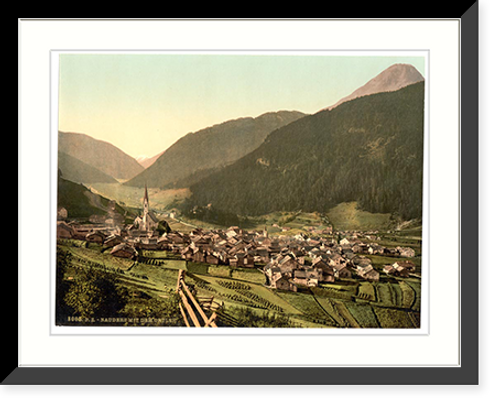 Historic Framed Print, Ortler Group Nauders Tyrol Austro-Hungary,  17-7/8" x 21-7/8"