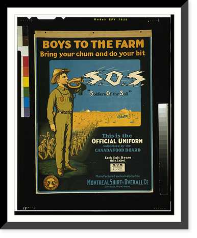 Boys to the farm . bring your chums and do your bit . S.O.S. E. Henderson, Vintage Wall Art