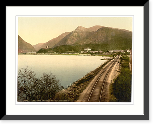 Historic Framed Print, Snowdon from Pardarn Llyn Llanberis Wales,  17-7/8" x 21-7/8"