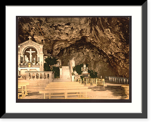 Historic Framed Print, St. Baume interior Var France,  17-7/8" x 21-7/8"