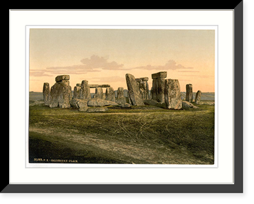 Historic Framed Print, Stonehenge Salisbury England,  17-7/8" x 21-7/8"