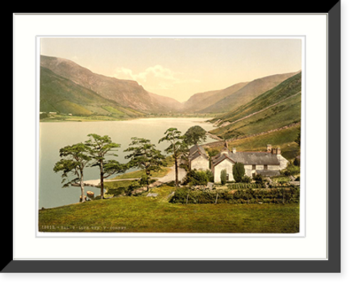 Historic Framed Print, Tal-y-Llyn Tyn-y-Cornet Dolgelly (i.e. Dolgelley) Wales,  17-7/8" x 21-7/8"