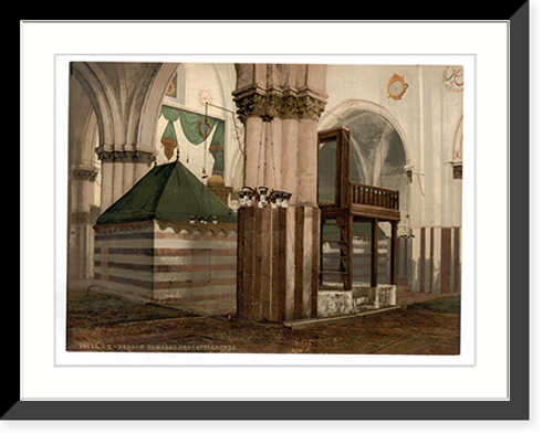 Historic Framed Print, Tombs of the patriarchs Hebron Holy Land (i.e. West Bank),  17-7/8" x 21-7/8"