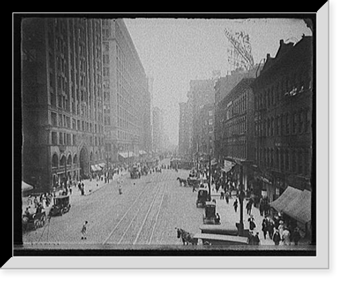 Historic Framed Print, [State Street, south from Randolph, Chicago, Ill.],  17-7/8" x 21-7/8"