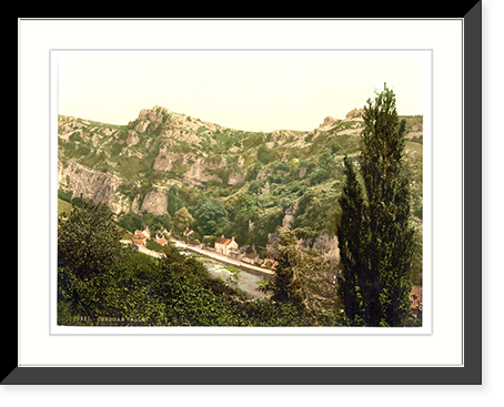The Valley Cheddar England, Vintage Print