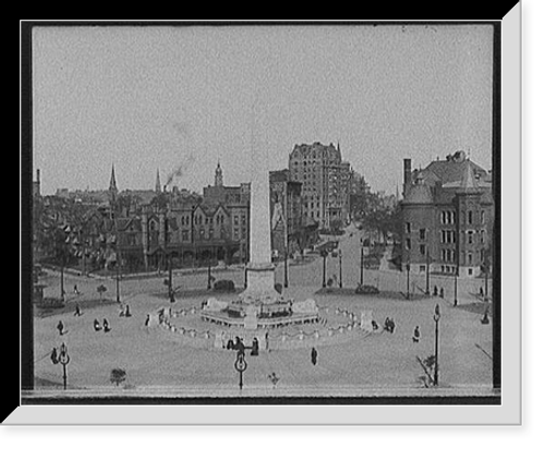 Historic Framed Print, [McKinley Monument, Buffalo, N.Y.],  17-7/8" x 21-7/8"