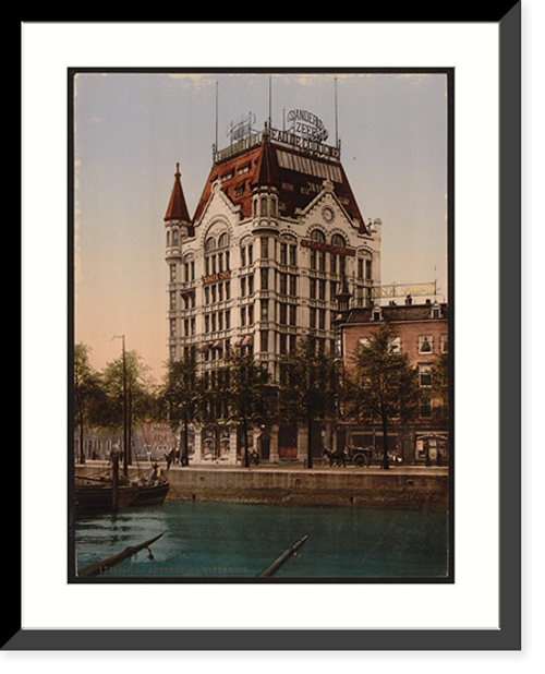 Historic Framed Print, Whitehouse (office building) Rotterdam Holland,  17-7/8" x 21-7/8"