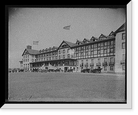 Hotel Champlain, front facade, Bluff Point, N.Y, Historic Reproduction