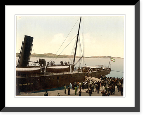 Historic Framed Print, Zara landing place Dalmatia Austro-Hungary - 2,  17-7/8" x 21-7/8"