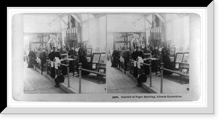 Historic Framed Print, Interior of Negro Building Atlanta Exposition - 2,  17-7/8" x 21-7/8"