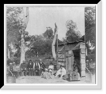 Historic Framed Print, Hotel de Dutton! State line Kansas 284 miles west of St. Louis Mo.,  17-7/8" x 21-7/8"