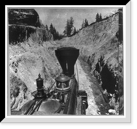 Historic Framed Print, Lost Camp Spur Cut 80 miles from Sacramento,  17-7/8" x 21-7/8"